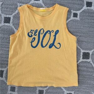 MOTHER The Strong and Silent Type El Sol Muscle Tee